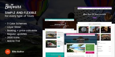 Bestours - Excursions and Travel multipurpose template by Ansonika