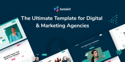 Betakit - Digital & Marketing Agency Elementor Template Kit by WordpressRiver