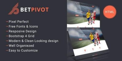 Betpivot - Sports Landing Template by pixelaxis