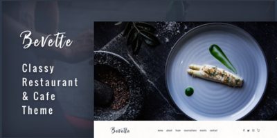 Bevette - classy restaurant & cafe theme by puruno
