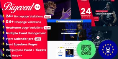 BigEvent- Conference Event WordPress Theme by codexcoder