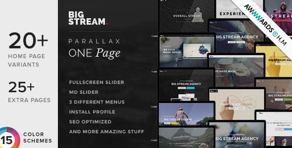 BigStream - One Page Multi-Purpose Drupal Theme by megadrupal