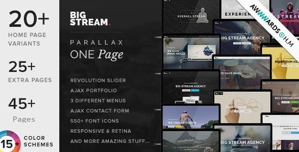 BigStream - One Page Multi-Purpose Joomla Template by cmsBlueTheme