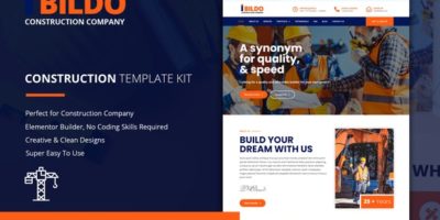 Bildo - Construction Elementor Template Kit by NDDesigners