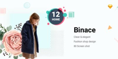 Binace - Fashion eCommerce Sketch Template by AlitStudio