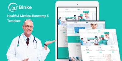 Binke - Health & Medical Bootstrap 5 Template by HasTech