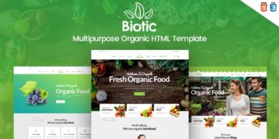 Biotic - Organic Food / Products HTML Template by ThemeRegion