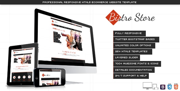 Bistro Store - Responsive eCommerce Template by designingmedia