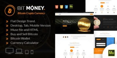 Bit Money - Bitcoin Crypto Currency Muse Template by webstrot