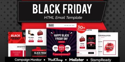 Black Friday sale - Multipurpose Responsive Email Template 30+ Modules - Mailster & Mailchimp by grapestheme