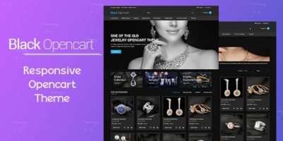 Black Opencart Template by sainath