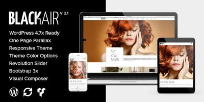 Blackair - One Page WordPress Theme for Hair & Beauty Salon by lithemes