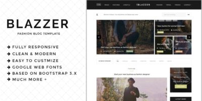 Blazzer - Personal/Fashion Blog HTML5 Template by AtiX