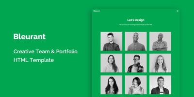 Bleurant - Creative Team and Portfolio HTML Template by DoubleEight