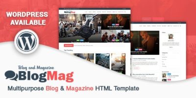 BlogMag - Multipurpose Blog & Magazine HTML Template by Cyclone_Themes