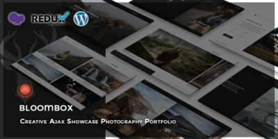 Bloombox - Ajax Showcase Photography WordPress Theme by webRedox