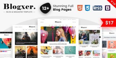 Bloxer - Blog & Magazine Bootstrap 4 Template by RadiusTheme