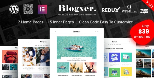 Bloxer - Blog & Magazine WordPress Theme by RadiusTheme