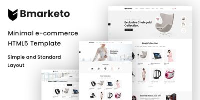 Bmarketo - Minimal E-commerce Html Template by s7template