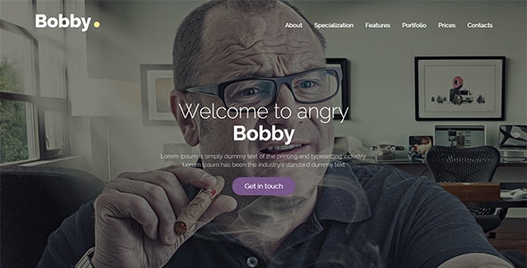 Bobby - Creative Service Landing Page by 7_miles