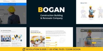 Bogan - Construction Building & Renovate Company by CreaboxThemes