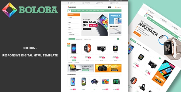 Boloba - Electronics Store eCommerce HTML Template by HasTech