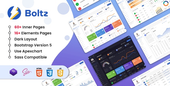 Boltz - Crypto Admin and Dashboard Bootstrap 5 Template by DexignZone