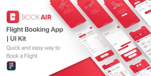 BookAir - Figma UI Kit for Mobile App by Pixelative-Agency