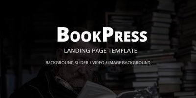 BookPress Landing Page Template by themeperch