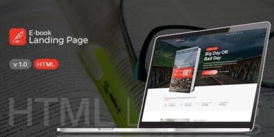 Books Landing Page - HTML Template by 786theme