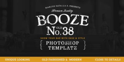 Booze Photoshop Bar Template by MarcosBatallaBrosig