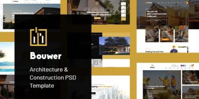 Bouwer - Architecture & Construction PSD Template by winsfolio