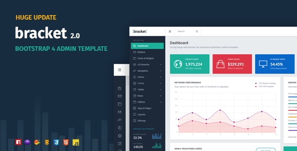 Bracket Responsive Bootstrap 4 Admin Template by themepixels