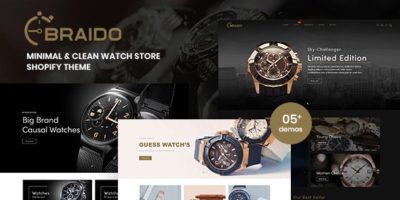 Braido - Minimal & Clean Watch Store Shopify Theme by EngoTheme