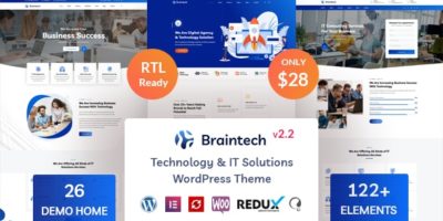 Braintech - Technology & IT Solutions WordPress Theme by rs-theme