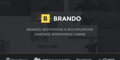 Brando Responsive and Multipurpose OnePage WordPress Theme by themezaa