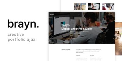 Brayn - Creative Portfolio Agency Ajax Template by WIP-Themes