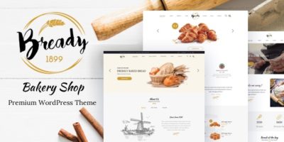 Bready – Cake Bakery  WordPress Theme by nouthemes