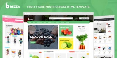 Brezza - Fruit Store Multipurpose HTML Template by MagikCommerce