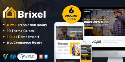 Brixel Building Construction WordPress Theme by radiantthemes