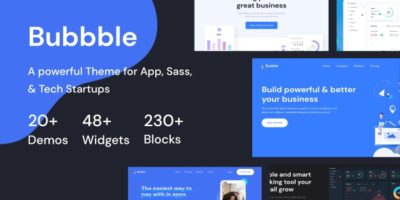 Bubble - Multipurpose Landing Page Figma Template by WordpressRiver