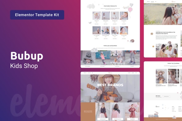Bubup — Kids Store & Baby Shop Elementor Template Kit by 42Theme
