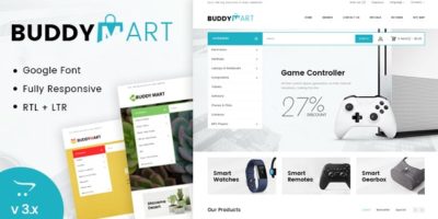 Buddymart Opencart Responsive Theme by capricathemes