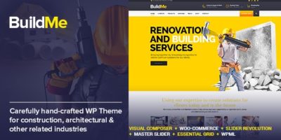BuildMe - Construction & Architectural WP Theme by freevision