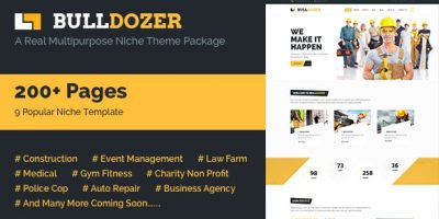 Bulldozer - Mega Package Multipurpose Template by themexy