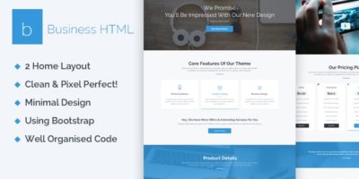 Business - Creative One Page HTML5 Template by themexy