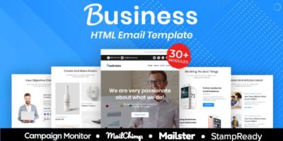Business - Multipurpose Responsive Email Template 30+ Modules Mailchimp by grapestheme