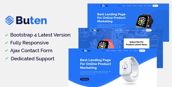 Buten - Product Landing Page by thememeta