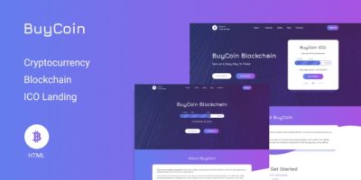 BuyCoin – Cryptocurrency Landing Page by DmitryVolkov