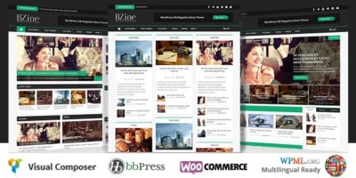 Bzine - WordPress Premium HD Magazine by uicreativenet